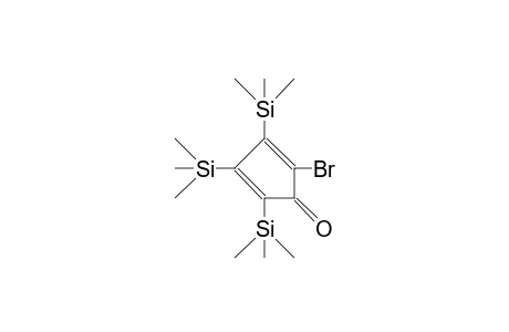 2-Bromo-3,4,5-tris(trimethylsilyl)-cyclopenta-2,4-dien-1-one