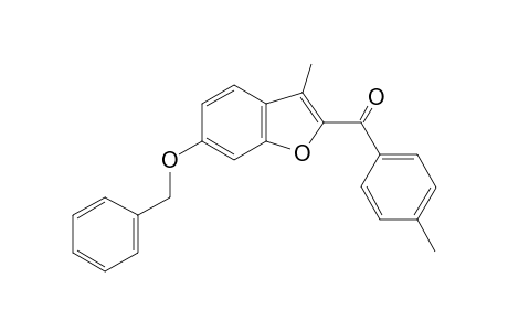 2-(4-methylbenzoyl)-3-methyl-6-benzyloxybenzofuran