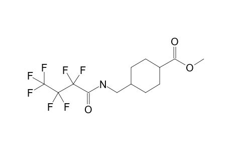 Trans-4-(aminomethyl)cyclohexanecarboxylic acid, N-heptafluorobutyryl, methyl ester