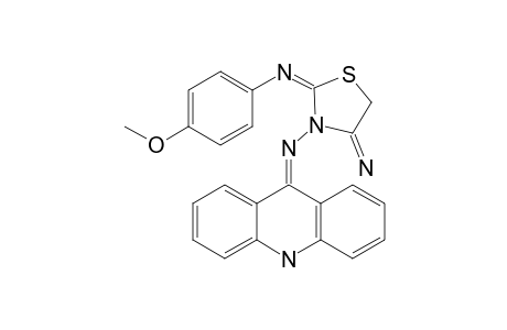 2'-(9,10-DIHYDROACRIDIN-9-YLIDENE)-HYDRAZONO-3'-(4''-METHOXYPHENYL)-4'-IMINO-1',3'-THIAZOLIDINE