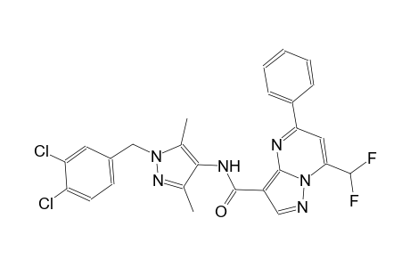 N-[1-(3,4-dichlorobenzyl)-3,5-dimethyl-1H-pyrazol-4-yl]-7-(difluoromethyl)-5-phenylpyrazolo[1,5-a]pyrimidine-3-carboxamide