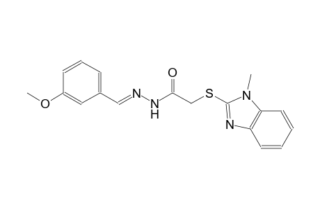 acetic acid, [(1-methyl-1H-benzimidazol-2-yl)thio]-, 2-[(E)-(3-methoxyphenyl)methylidene]hydrazide