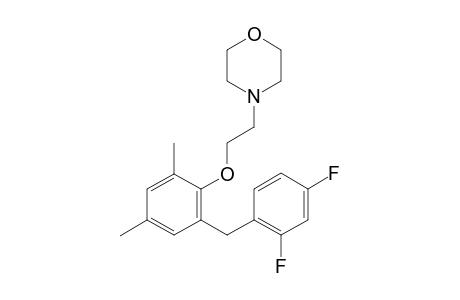 4-(2-(2-(2,4-Difluorobenzyl)-4,6-dimethylphenoxy)ethyl)morpholine