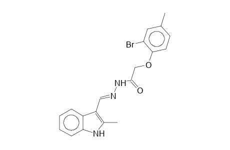 2-(2-Bromo-4-methylphenoxy)-N'-[(2-methyl-3-indolyl)methylene]acethydrazide