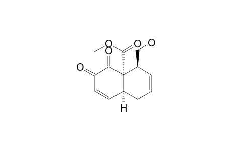 (4a,8a-cis) 8a-methoxycarbonyl-8-hydroxymethyl-1,2,4a,5,8,8a-hexahydronaphthalene-1,2-dione