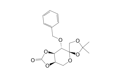 .beta.-D-Fructopyranose, 1,2-O-(1-methylethylidene)-3-O-(phenylmethyl)-, cyclic carbonate