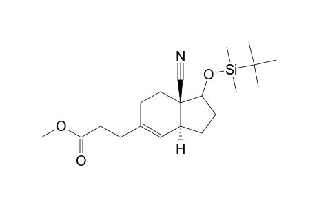 3-(TERT.-BUTYLDIMETHYLSILANYLOXY)-6-(2-METHOXYCARBONYLETHYL)-2,3,4,7,8,9-HEXAHYDRO-1H-INDENE-9-CARBONITRILE