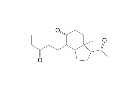 5H-Inden-5-one, 1-acetyloctahydro-7a-methyl-4-(3-oxopentyl)-