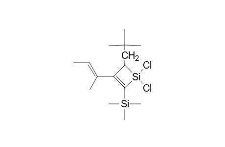 1,1-DICHLORO-2-TRIMETHYLSILYL-3-(1'-METHYLPROP-1'-ENYL)-4-NEOPENTYL-1-SILACYCLOBUT-2-ENE