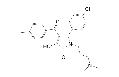 5-(4-chlorophenyl)-1-[3-(dimethylamino)propyl]-3-hydroxy-4-(4-methylbenzoyl)-1,5-dihydro-2H-pyrrol-2-one