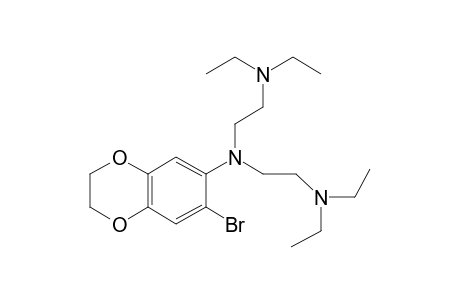 6-Bromo-7-[bis[diethylaminoethyl]amino]-1,4-benzodioxan