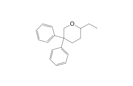 2-ethyl-5,5-diphenyl-tetrahydropyran