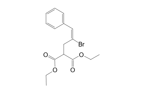 Ethyl (E)-4-bromo-2-ethoxycarbonyl-5-phenyl-4-pentenecarboxylate