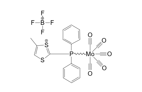 [MO(CO)5(PPH2CS2C2H4)][BF4]