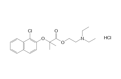 2-[(1-chloro-2-naphthyl)oxy]-2-methylpropionic acid, 2-(diethylamino)ethyl ester, hydrochloride