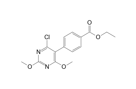 4-(4-Chloro-2,6-dimethoxypyrimidin-5-yl)benzoic acid ethyl ester
