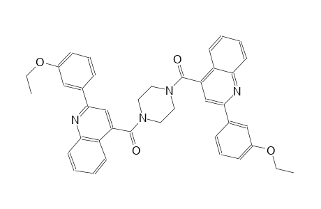 2-(3-ethoxyphenyl)-4-[(4-{[2-(3-ethoxyphenyl)-4-quinolinyl]carbonyl}-1-piperazinyl)carbonyl]quinoline