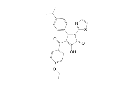 4-(4-ethoxybenzoyl)-3-hydroxy-5-(4-isopropylphenyl)-1-(1,3-thiazol-2-yl)-1,5-dihydro-2H-pyrrol-2-one