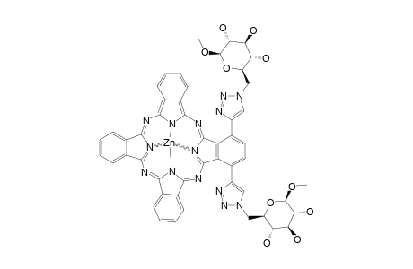 [1,4-BIS-(1-(6-DEOXY-1-O-METHYL-BETA-D-GLUCOPYRANOSE-6-YL)-1H-1,2,3-TRIAZOLE-4-YL)-PHTHALOCYANINATO]-ZINC(II)