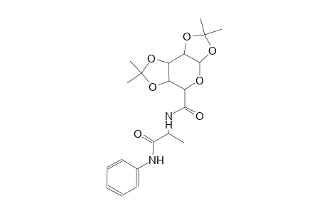 (3aR,5aR,8aS,8bR)-2,2,7,7-tetramethyl-N-(1-oxo-1-(phenylamino)propan-2-yl)tetrahydro-3aH-bis([1,3]dioxolo)[4,5-b:4',5'-d]pyran-5-carboxamide
