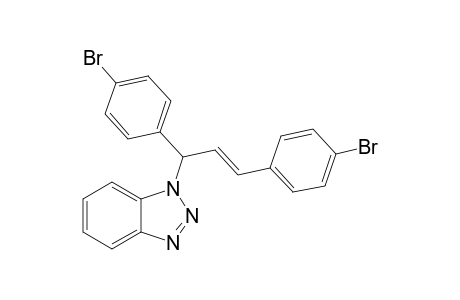 (E)-1-[1,3-Bis(4-bromophenyl)allyl]-1H-benzo[d][1,2,3]triazole
