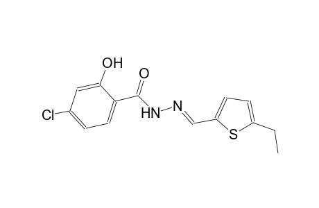 4-chloro-N'-[(E)-(5-ethyl-2-thienyl)methylidene]-2-hydroxybenzohydrazide