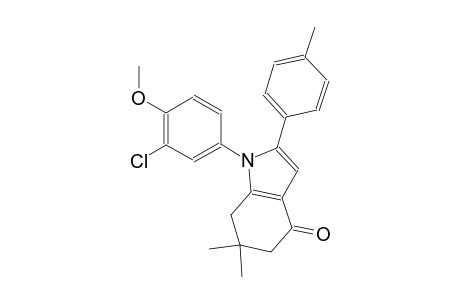 4H-indol-4-one, 1-(3-chloro-4-methoxyphenyl)-1,5,6,7-tetrahydro-6,6-dimethyl-2-(4-methylphenyl)-
