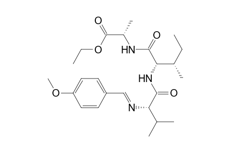 L-Alanine, N-[N-[N-[(4-methoxyphenyl)methylene]-L-valyl]-L-isoleucyl]-, ethyl ester