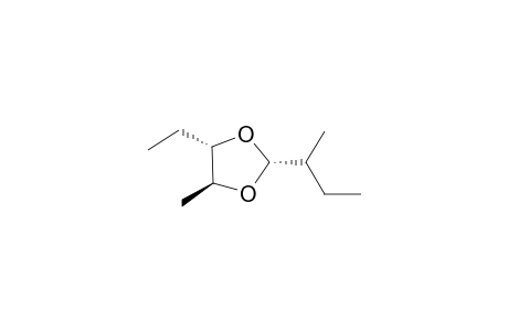 (2R*,4S*,5S*,1'R/S)-4-Ethyl-5-methyl-2-(1-methylpropyl)-1,3-dioxolane