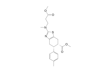 (ENDO)-METHYL-(5R*,6S*)-2-[(2-METHOXYCARBONYLETHYL)-METHYLAMINO]-5-(4-METHYLPHENYL)-4,5,6,7-TETRAHYDROBENZOTHIAZOLE-6-CARBOXYLATE