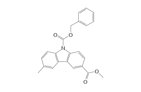 6-Methylcarbazole-3,9-dicarboxylic acid O3-methyl ester O9-(phenylmethyl) ester