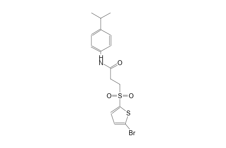 3-[(5-bromo-2-thienyl)sulfonyl]-N-(4-isopropylphenyl)propanamide