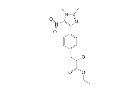 ETHYL-3-[4-(1,2-DIMETHYL-5-NITRO-1H-IMIDAZOL-4-YL)-PHENYL]-2-HYDROXYPROPANOATE