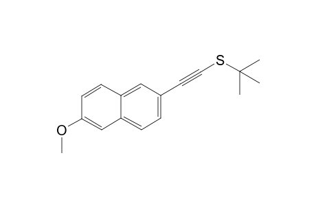 tert-Butyl((6-methoxynaphthalen-2-yl)ethynyl)sulfane