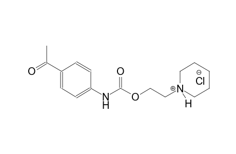 2-(1-piperidiniumyl)ethyl 4-acetylphenylcarbamate chloride