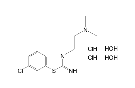 6-CHLORO-3-[2-(DIMETHYLAMINO)ETHYL]-2-IMINOBENZOTHIAZOLINE, DIHYDROCHLORIDE, DIHYDRATE