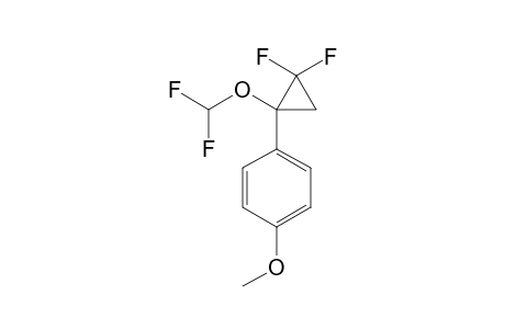 2,2-DIFLUORO-1-DIFLUOROMETHOXY-1'-(4'-METHOXYPHENYL)-CYCLOPROPANE