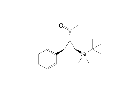 Methyl[(1R*,2S*,3R*)-2-(tert-Butyldimethylsilyl)-3-phenylcycloprop-1-yl]ketone