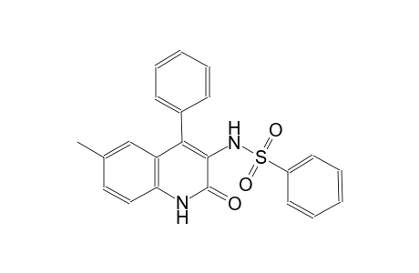 benzenesulfonamide, N-(1,2-dihydro-6-methyl-2-oxo-4-phenyl-3-quinolinyl)-