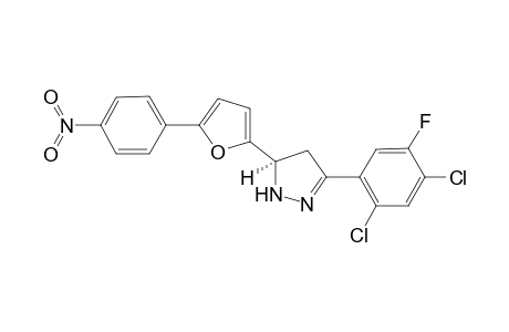 3-(2,4-Dichloro-5-fluorophenl)-5-[5-(p-nitrophenyl)-2-furyl)-2-pyrazoline