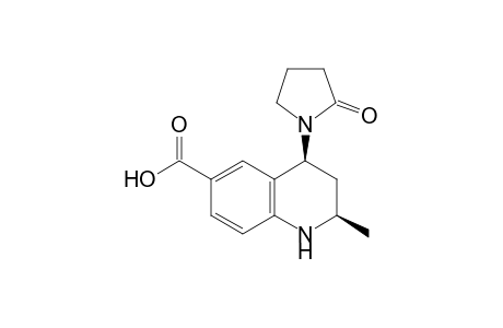 cis-6-Carboxy-4-(pyrrolidinyl-2-one)-2-methyl-1,2,3,4-tetrahydroquinoline