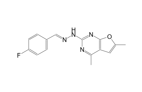 4-fluorobenzaldehyde (4,6-dimethylfuro[2,3-d]pyrimidin-2-yl)hydrazone