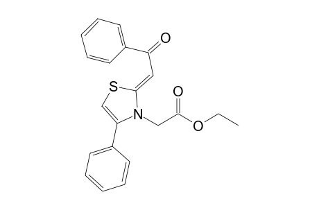 Ethyl 2-{2-[(Z)-oxo(phenyl)ethylidene]-4-phenyl-1,3-thiazol-3-yl}acetate
