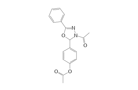 (+/-)-2-(4-ACETOXYPHENYL)-3-ACETYL-5-PHENYL-2,3-DIHYDRO-1,3,4-OXADIAZOLE