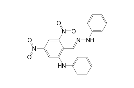 Benzaldehyde, 2,4-dinitro-6-phenylamino-, phenylhydrazone