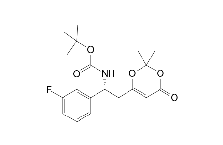 tert-Butyl (R)-(2-(2,2-dimethyl-4-oxo-4H-1,3-dioxin-6-yl)-1-(3-fluorophenyl)ethyl)carbamate