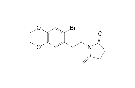N-[2-(2-Bromo-4,5-dimethoxyphenyl)ethyl]-4-methylene-.gamma.-butyrolactam