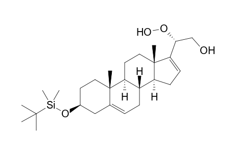 (3-beta)-3-{[(t-Butyl)dimethylsilyl]oxy}-20-(hydroperoxy)pregna-5,16-dien-21-ol