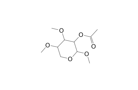 Methyl 2-O-acetyl-3,4-di-O-methylpentopyranoside