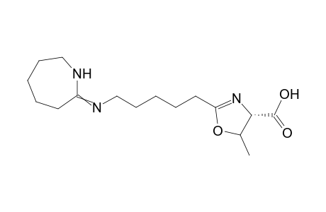 (S)-5-Methyl-2-[5-(hexahydroazepine-2-ylideneamino)-pentyl]-4,5-dihydro-1,3-oxazole-4-carboxylic acid